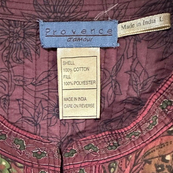 Provence d’amour Women’s Button Front Jacket NWOT Size L - Picture 4 of 4